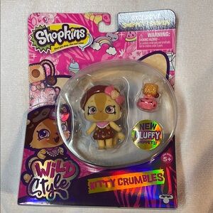 Shopkins Wild Style Kitty Crumbles with Pink and Brown